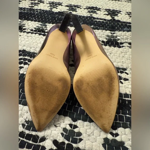 GUC Nine West Trendz Metallic Tapered Heel Pumps - Picture 12 of 12